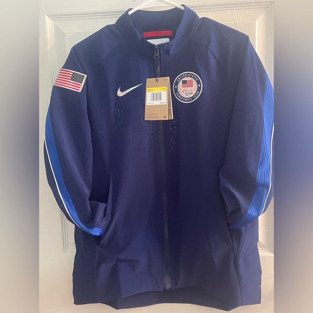 2024 Paris Nike Dri-Fit ADV Team USA Paralympic Team Full Zip Jacket Small NEW - Picture 3 of 12